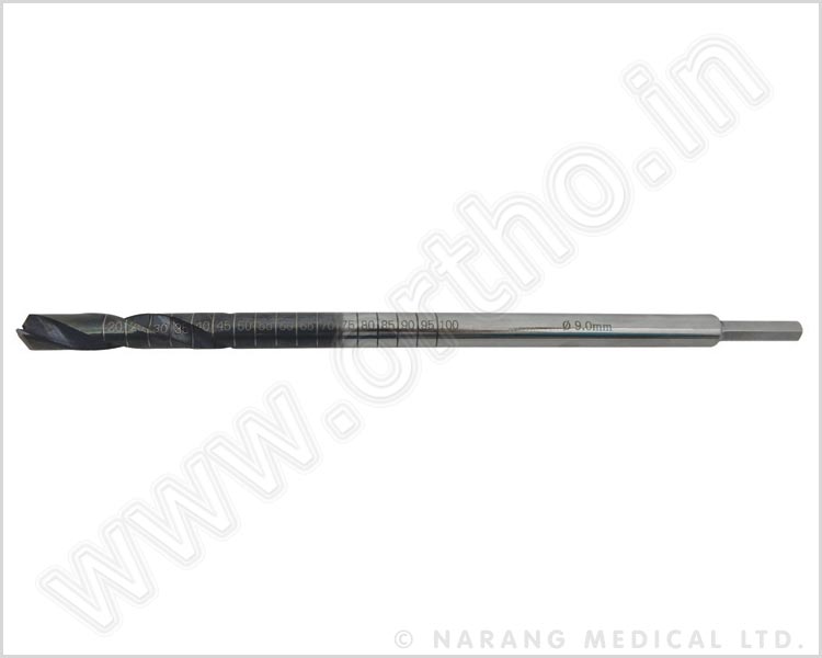 600.08-9 - Cannulated Tibial Reamer, Dia.9.0mm