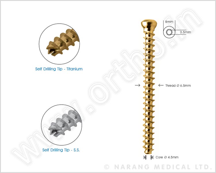 Cancellous Cannulated Screw Ø 6.5mm Full Thread