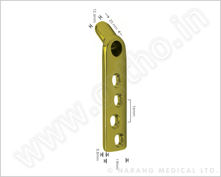 Dynamic Hip Compression Plate - Short Barrel (with Dynamic Compression Holes)