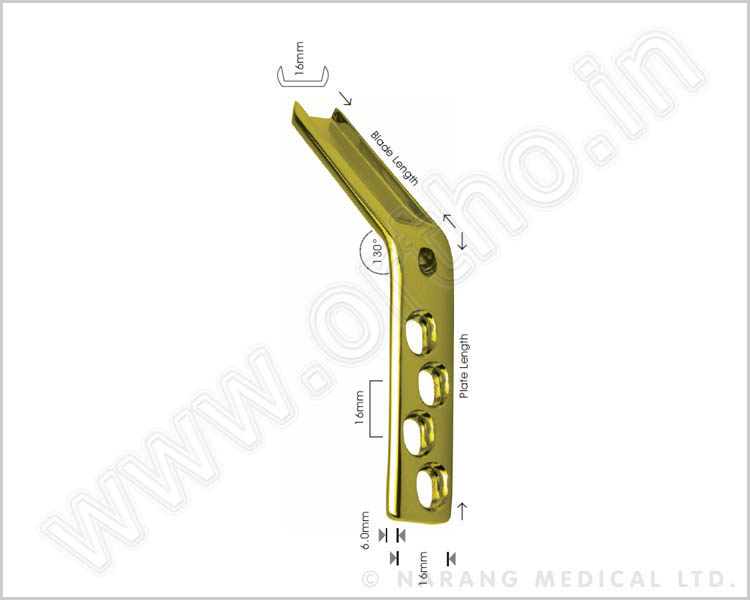 Angled Blade Plate 130° (With Dynamic Compression Holes)