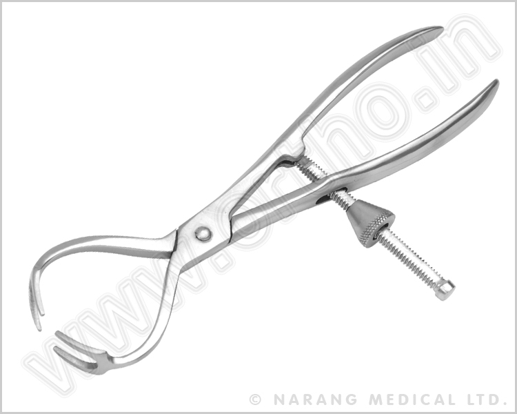 Modified Patella Bone Holding Forceps Four Prong