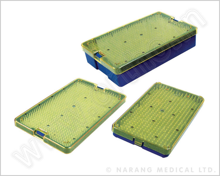 Sterilization Container, Plastic with Silicone Mat