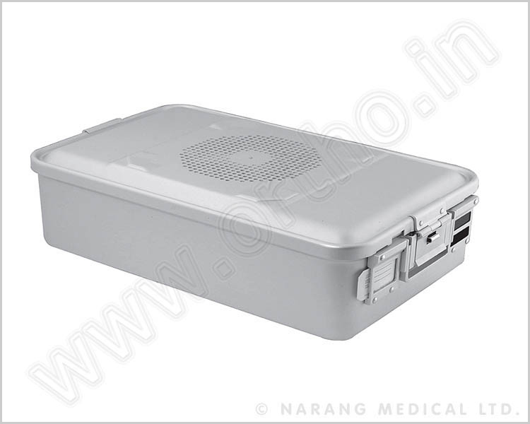 Sterilization Aluminium Container, Standard Modal, Middles Size