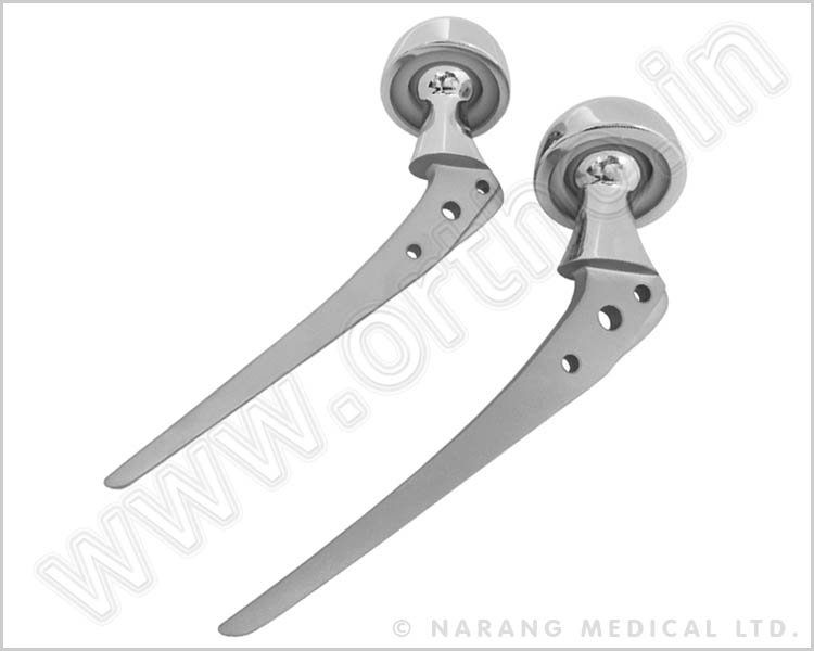 Bipolar Hip Prosthesis - Sterile* Fenestrated Stem Stainless Steel