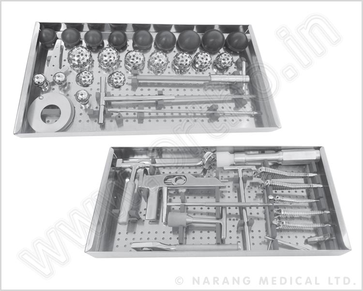 Instruments Set for Modular Bipolar and Total Hip Replacement System