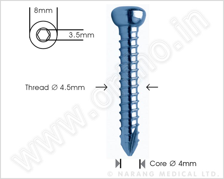 Locking Bolt, Ø 4.5mm (Self Tapping)