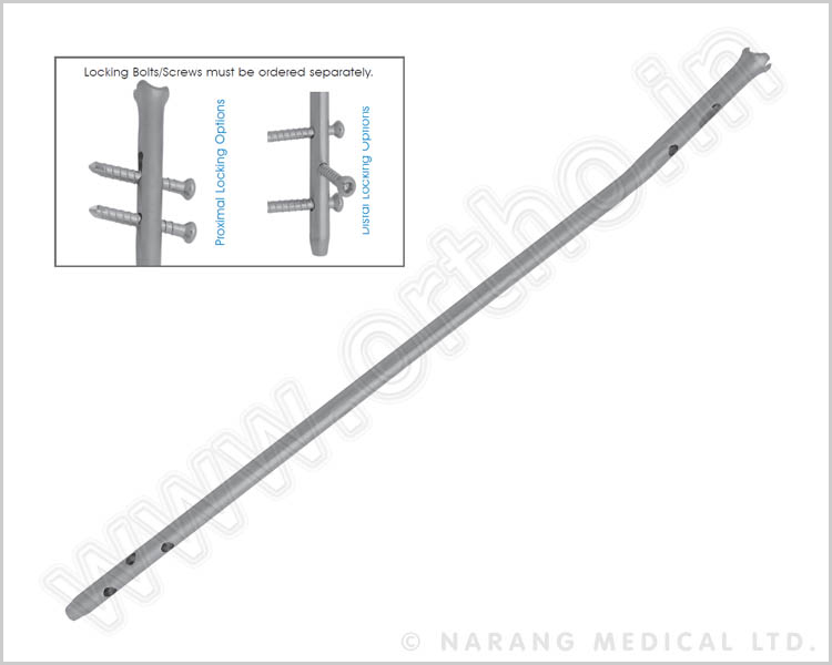 Easy Universal Tibial Nail Short Bend - Standard Distal Holes