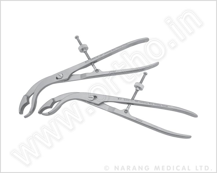 Q.010.14 - Self Centering Bone Holding Forcep 270mm