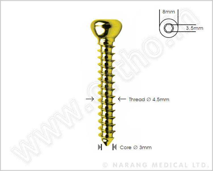 Cortex Screw Ø 4.5mm