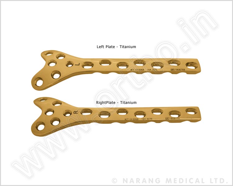 Condylar Buttress Plate LC Cuts 4.5 - Left & Right Leg