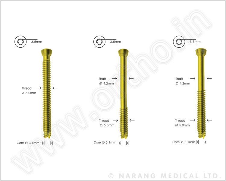 Cannulated  Safety Lock Screw Ø 5.0mm