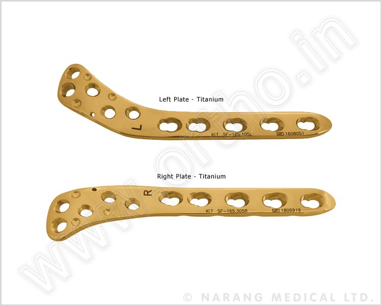 Proximal Lateral Tibial Safety Lock Plate LC Cuts 4.5/5.0