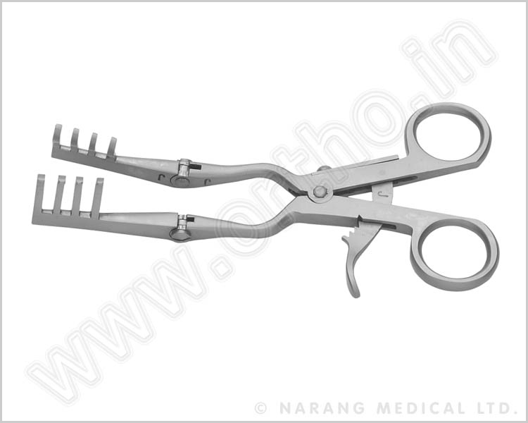 Mini Self Retaining Retractor for Metacarpals ( with Hinge), SS