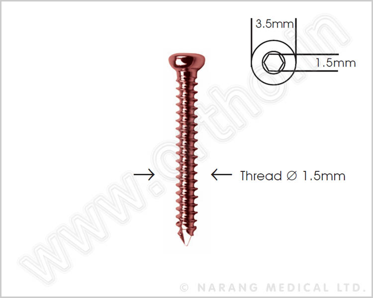 Cortex Screw Ø 1.5mm Self Tapping