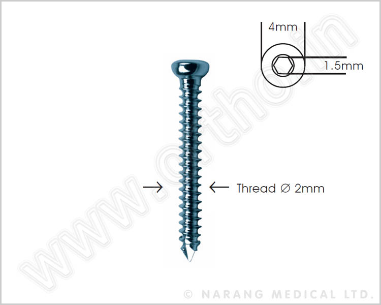 Cortex Screw Ø 2.0mm Self Tapping