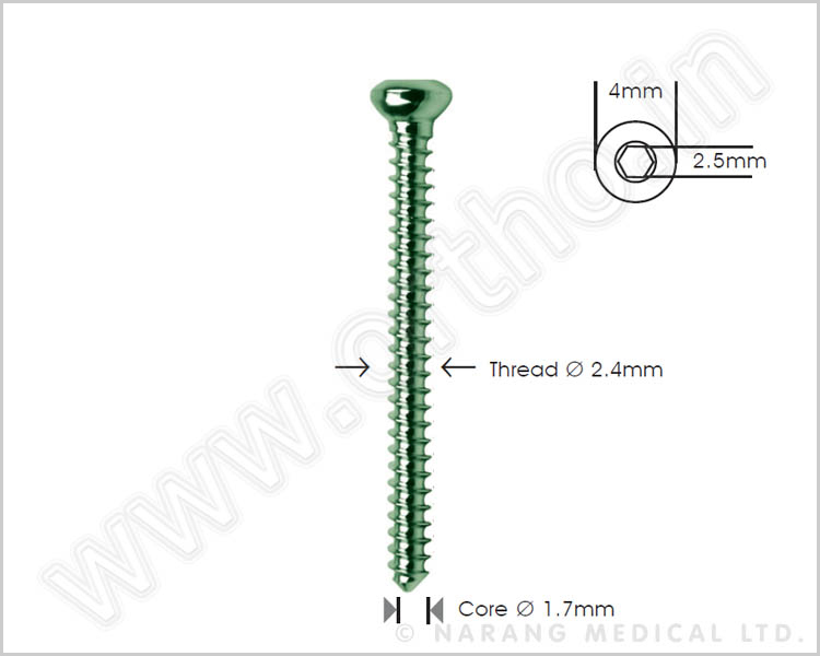 Cortex Screw Ø 2.4mm