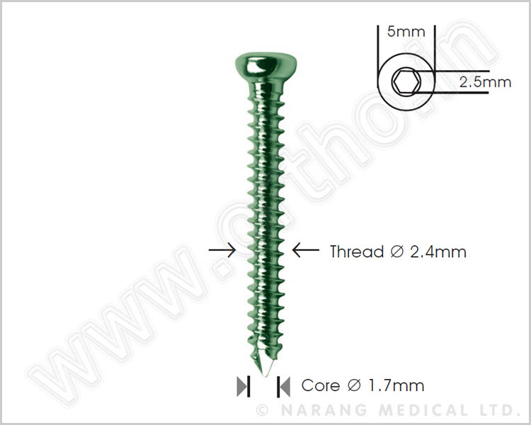 Cortex Screw Ø 2.4mm Self Tapping