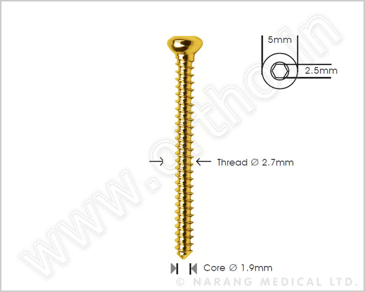 Cortex Screw Ø 2.7mm