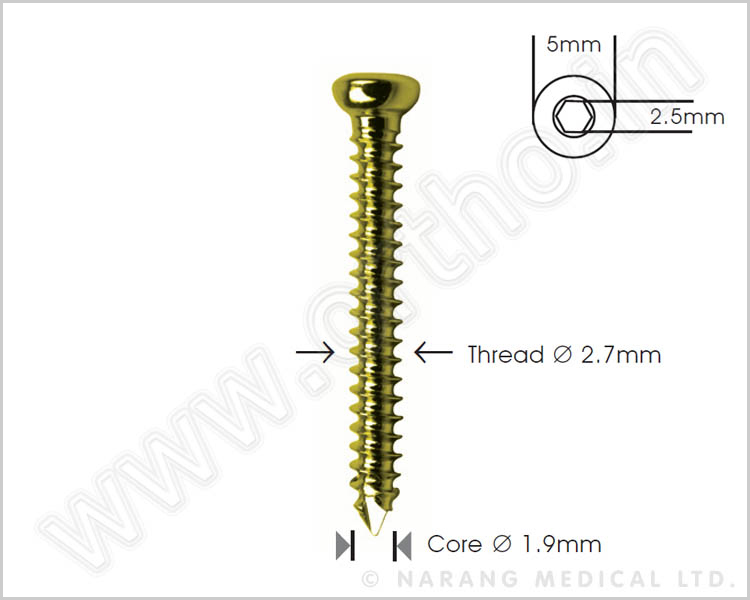 Cortex Screw Ø 2.7mm Self Tapping