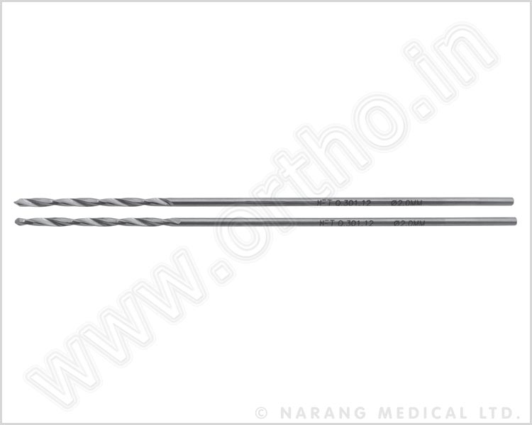 Q.301.12 - Dril bit ÿ2.0mm, for Cortical Screw 2.7mm