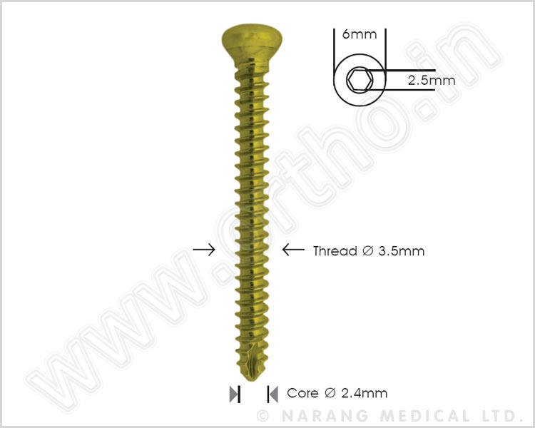 Cortex Screw  Ø 3.5mm Self Tapping