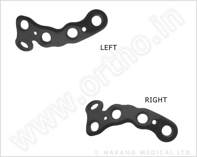 Calcaneous Anterior Convex Safety Lock Plate 3.5 Left & Right