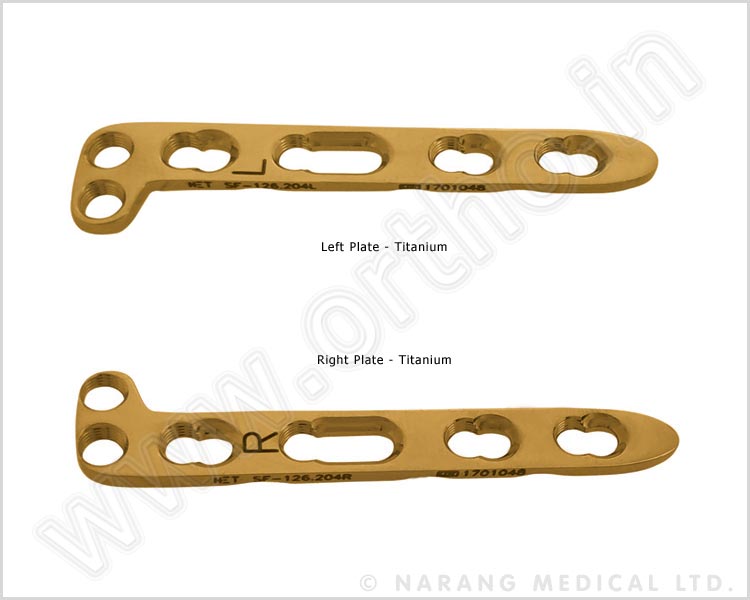 Dorsal Distal Radius Safety Lock L-plate 2.4