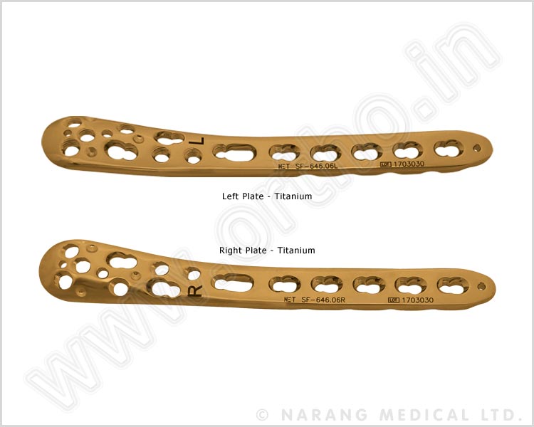 Medial Distal Tibia Safety Lock Plate 3.5 without Tab