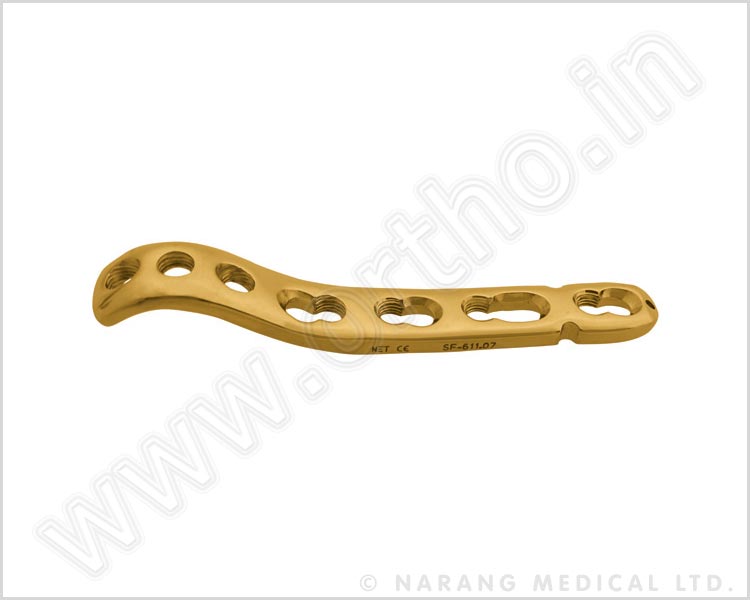 Metaphyseal Safety Lock Plate 3.5 for Distal, Medial Humerus