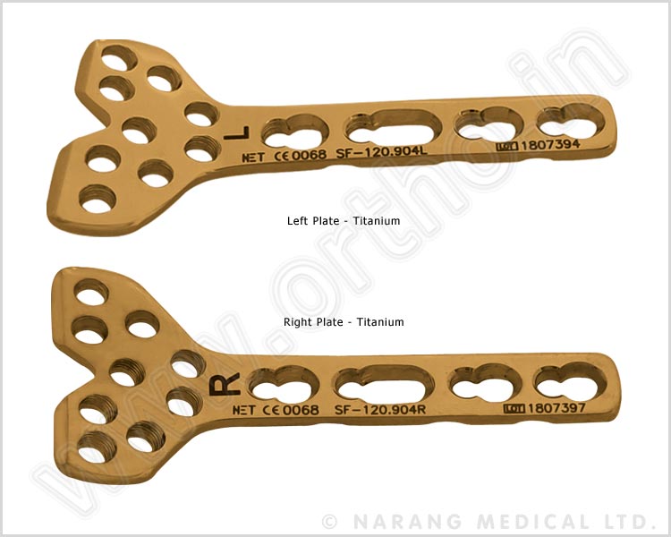 Volar Column Distal Radius Safety Lock Plate 2.4 (9 Head Holes)