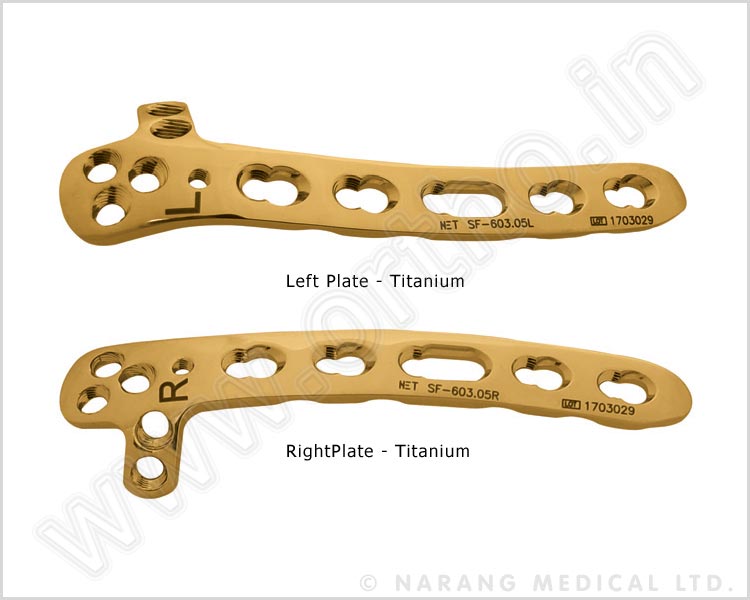 Distal Humerus Safety Lock Plate 2.7/3.5, Dorsolateral with Lateral Support