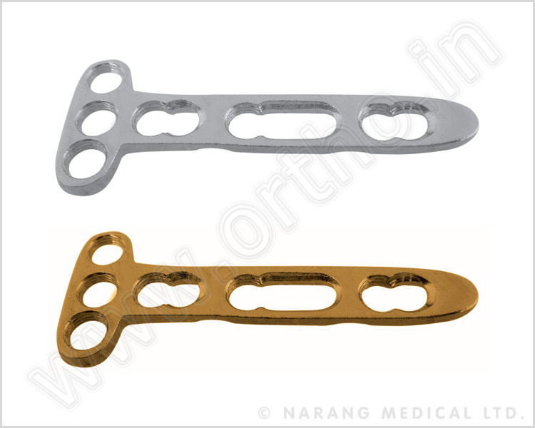 Dorsal Distal Radius Safety Lock T-plate 2.4