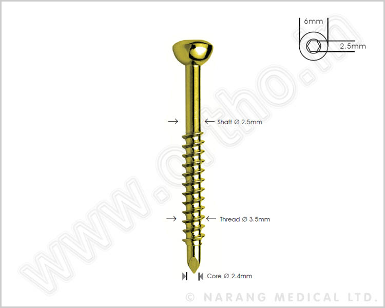 Malleolar Screw Ø 3.5mm